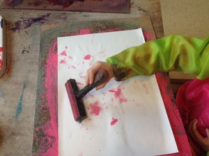 monotypie kindergarten