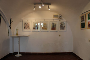 ausstellungsansicht, "grasgeflüster A-E"