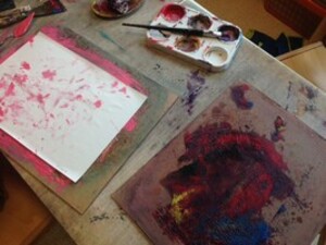 monotypie kindergarten