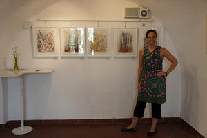 ausstellungsansicht, "grasgeflüster A-E"