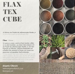 Flax Tex Cube, Flyer. 2022