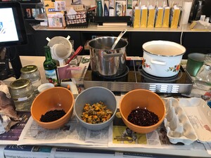 Naturfarbenworkshop mit Kindern